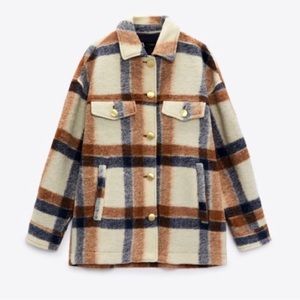 Zara women’s plaid jacket